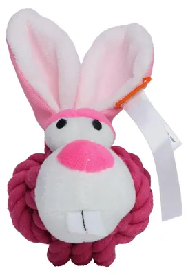 Image de Mbw - Jouet à tirer pour chiens « MiniFeet », lapin LT3480 (taille unique) (rose)