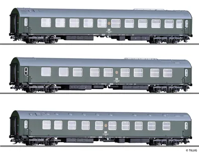 Produktbild von Tillig Reisezugwagenset Salonwagenzug 4 DR, Ep. IV 01003