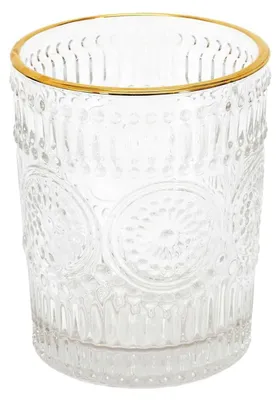 Cocktailglas mit Goldrand, 25 cl, transparent, elegant