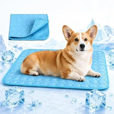 Produktbild von Cooling Blanket Dog 67 x 55 cm, Cooling Mat for Dogs, Dog Cooling Blanket Self-Cooling, Dog Cooling Mat Summer Cooling Cushion, Cooling Mat for Dogs and Cats, for Home On the Go or in the