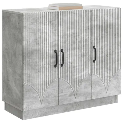 Image de Buffet Gris béton 89 x 34,5 x 77 cm Bois d'ingénierie