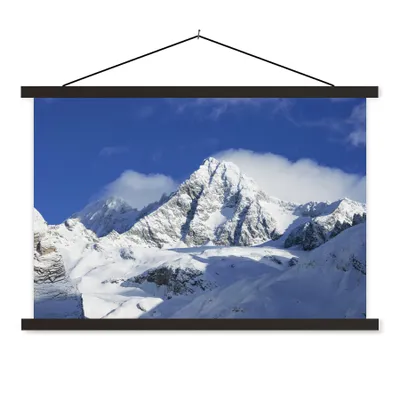 Produktbild von MuchoWow® Textilposter Der österreichische Berg im Nationalpark Hohe Tauern 120x80 cm mit schwarzem Rahmen - Wanddeko