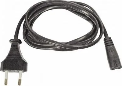 Produktbild von Stromkabel in Achterform, 1,5 m, gerade, schwarz