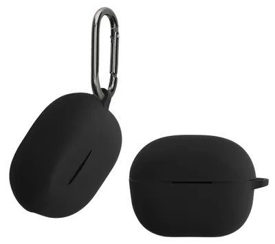 Produktbild von kwmobile Schutzhülle für Anker Soundcore P3i Hülle - TPU Silikon Case für Kopfhörer Ladecase - stoßfestes Cover mit Karabiner - Schwarz