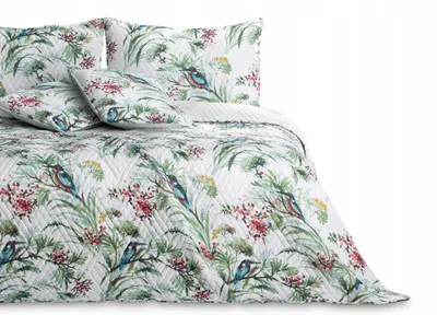 Produktbild von AmeliaHome Klassische Tagesdecke mit Blumenmuster, Groß 240x260cm