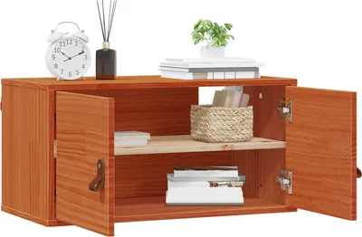 Obrázek produktu pro Nástěnná skříňka s policí Voskově hnědá 60 x 30 x 30 cm