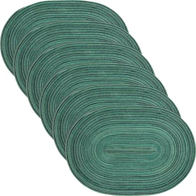 Produktbild von Erwin Müller Tischset Silves" 6er-Pack dunkelgrün oval: 33x48 cm"