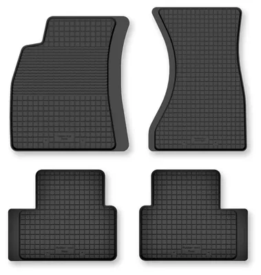 Produktbild von Gummi-Fußmatten für Audi Q5 I 2008-2017 (SUV) – 4-tlg, Schwarz, Semi-Universal, angepasst – Wielganizator Semi-Universal
