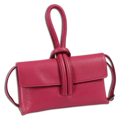 Image de Toscanto, sac à main pour femmes, sac bandoulière en cuir, couleur fuchsia, modèle OTT834AP