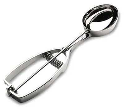 Eisportionierer oval Edelstahl 53 x 41 cm