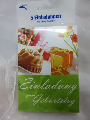 Produktbild von Einladungen - Einladungskarten Geburtstag * 5 Stck