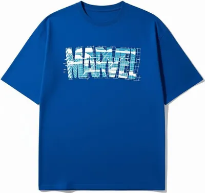 Produktbild von T-Shirt Marvel Oversized Dunkelblau L