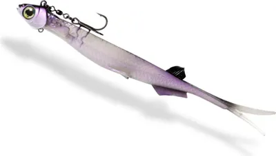 Produktbild von Quantum Pelagic Shad Set 60g 21cm - 1 Gummifisch fertig montiert, Farbe:Ghost