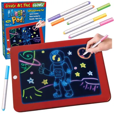 Produktbild von WOOPIE Magisches Grafiktablett zum Zeichnen – Neonfarben