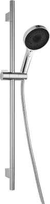 Produktbild von kielle Oudee - Set - Duschkopf, Duschstange, Duschschlauch, chrom/schwarz 20402SE0