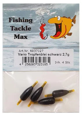 Produktbild von 4 Posenbleie Innenlauf Tropfenblei mit Röhrchen 2,7 g