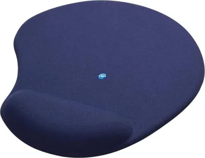 Image de Tapis de souris avec repose-poignet en gel, antidérapant et ergonomique, bleu