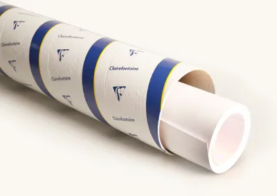 Produktbild von Clairefontaine PaintON Blanc, Rolle 1,3x10 m, 250g weiß Mixed Media Weiß 975166C