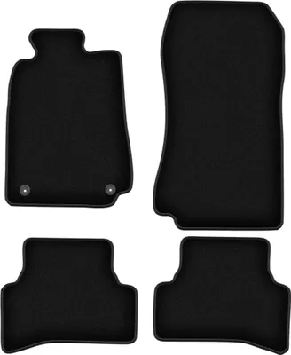Immagine prodotto di Tappetini in velluto per Mercedes CLK W208 (1997-2003, coupé) neri, set 4 pz, con fissaggi