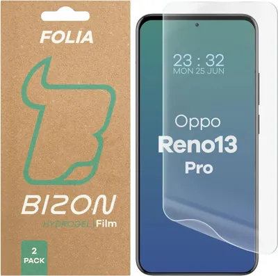 Produktbild von Folia hydrożelowa na ekran Bizon Glass Hydrogel Front do Oppo Reno13 Pro, 2 sztuki