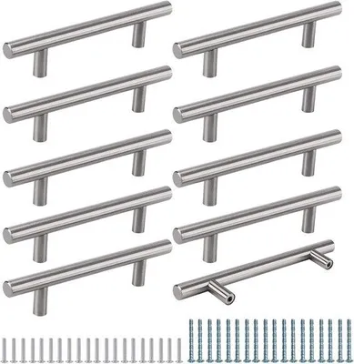 Productafbeelding van Famanu meubelgrepen, afstand 128 mm - roestvrij staal, geborsteld, modern design