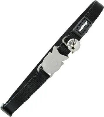 Produktbild von Katzenhalsband Red Dingo Schwarz (1,2 x 20-32 cm)