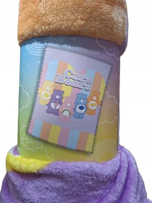 Produktbild von Carbotex CARE BEARS Weiche Flanell-Kuscheldecke 130x160 cm