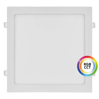 Obrázek produktu pro T-LED Bílý vestavný LED panel hranatý 300 x 300mm 36W 24V RGB+CCT 102337