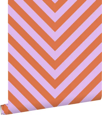 Zdjęcie produktu dla ESTAhome Tapeta wzór chevron fioletowymIterakota 50 x 900 cm