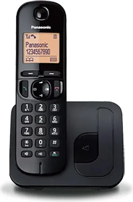 Produktbild von Panasonic | Schnurlos | KX-TGC210FXB | Eingebautes Display | Anrufer-ID | Schwarz | Telefonbuchkapazität 50 Einträge | Lautsprecher