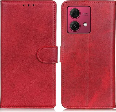 Produktbild von Motorola Moto G84 Hülle - Coverup Luxus Klapphülle - Rot