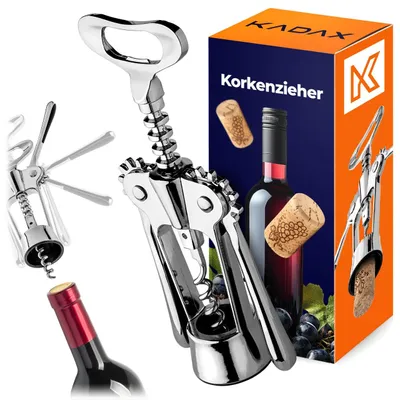 Produktbild von KADAX multifunktionaler Korkenzieher, wingeder Flaschenöffner für Weinflaschen