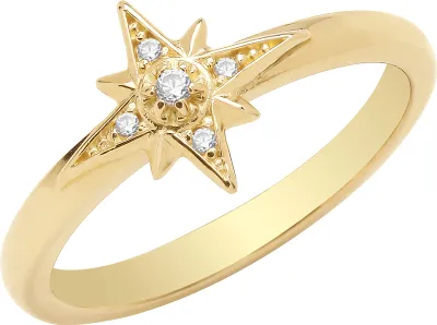 Produktbild von Edler 9 Karat (375) Gold Damen - Ring mit Zirkonia, 55 (17.5); TRS35240RSO