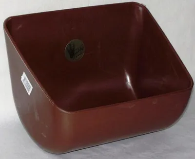 Produktbild von Kunststoff Futtertrog Pferdetrog Fohlentrog 12 Liter braun