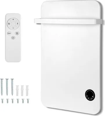 Produktbild von Eikuavons Infrarotheizung 400W Wandmontage mit einem Handtuchhalter Fernbedienung Smart App fähig