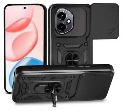 Image de Coque de protection Defender Slide pour Honor 400, couleur noire
