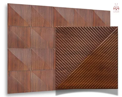 Produktbild von Kunststoff 3D Wandpaneele Wanddeko Wandverkleidung Deckenpaneele Platten Paneele Wandtattoos PVC (0,25qm) Holzoptik