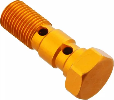 Produktbild von JMT Doppel-Banjobolzen M10x1 orange Aluminium