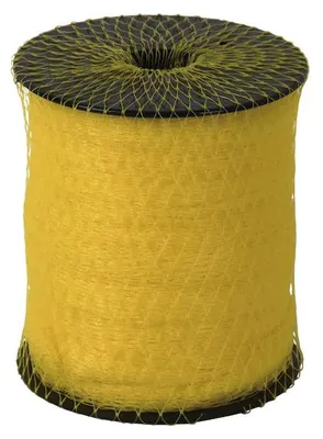 Schlauchgitterrolle 102 mm x 25 m, gelb, für Bulkverpackungen