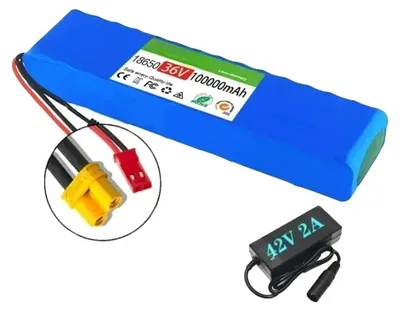 Immagine prodotto di Modulo batteria elettrico, 36V, capacità 100Ah, caricabatterie XT30 JST