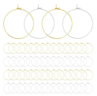 120 Ohrringe für Schmuck, Anhänger, Dekoration, Gold und Silber