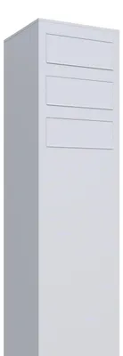 Produktbild von Briefkastenanlage Monolith for Three in Weiß