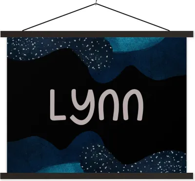 Produktbild von MuchoWow® Textilposter Lynn - Pastell - Mädchen 60x45 cm mit schwarzem Rahmen - Poster Schlafzimmer