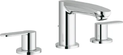Immagine prodotto di Grohe Eurostyle Cosmopolitan, mitigeur de lavabo 3 trous, saillie 130mm, vidage à tirette, 20208002, 20208002