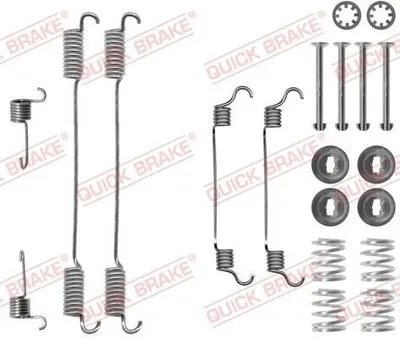 Produktbild von QUICK BRAKE Zubehörsatz Bremsbacken 105-0740 Hinten