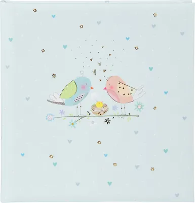 Image de Goldbuch Loving Birds Boy 30x31 60 pages blanches Album bébé 15562