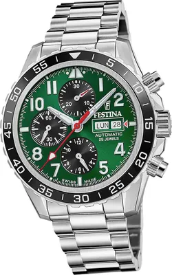 Produktbild von Festina Herrenuhr Swiss Made Armbanduhr Edelstahl silber D2UF20055/2