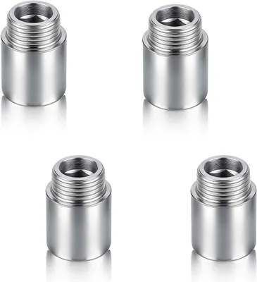 Produktbild von Kranverlängerung aus Edelstahl, 1/2 Zoll, 4 Stück, 25 mm Länge, für die Küche