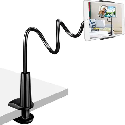 Produktbild von Tablet Halter, Schwanenhals Tablet Halterung Verstellbarer, Arm Flexibler Multi Angle Lazy Handyhalter Ständer