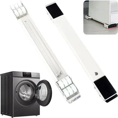 Immagine prodotto di Rotelle di trasporto per lavatrice con sistema di scorrimento Easymove - 45-72 cm - per lavatrice, asciugatrice, frigorifero e mobili
